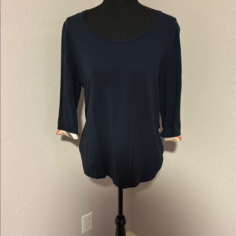 Burberry Navy Blue Blouse